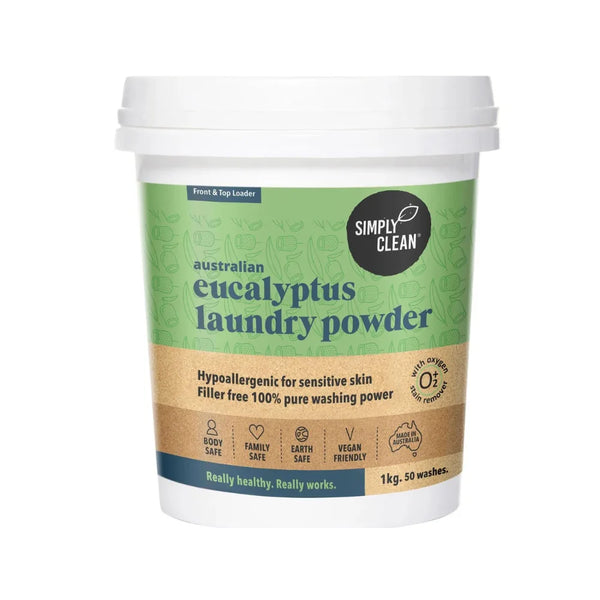 Simply Clean Eucalyptus Laundry Powder 1kg