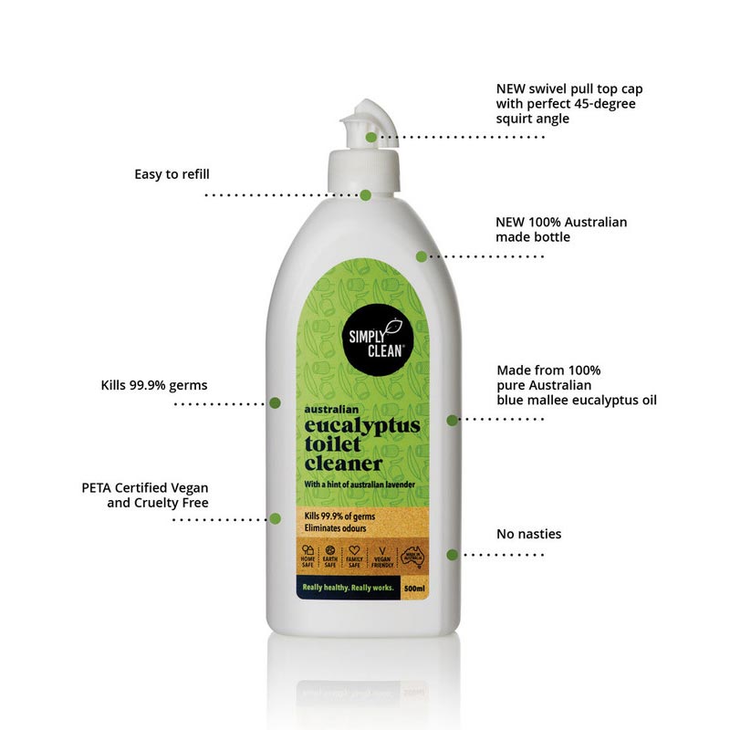 Simply Clean Eucalyptus Toilet Cleaner 500ml product image 2