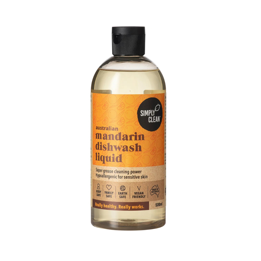 Simply Clean Australian Mandarin Dishwash Liquid 500ml