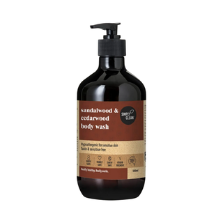 Simply Clean Body Wash Sandalwood & Cedarwood 500ml product image