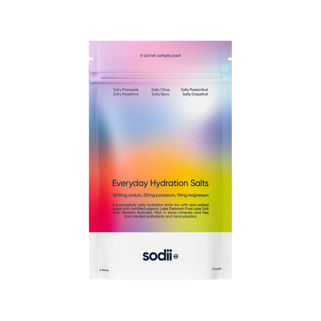 Sodii Everyday Hydration Salts Mixed Flavour 6 Pack