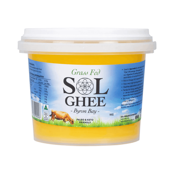 Sol Organics Grass Fed Ghee 1kg