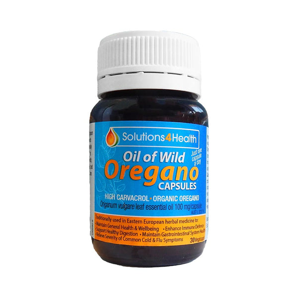 Solutions4Health Oil of Wild Oregano VegeCaps 30 Capsules