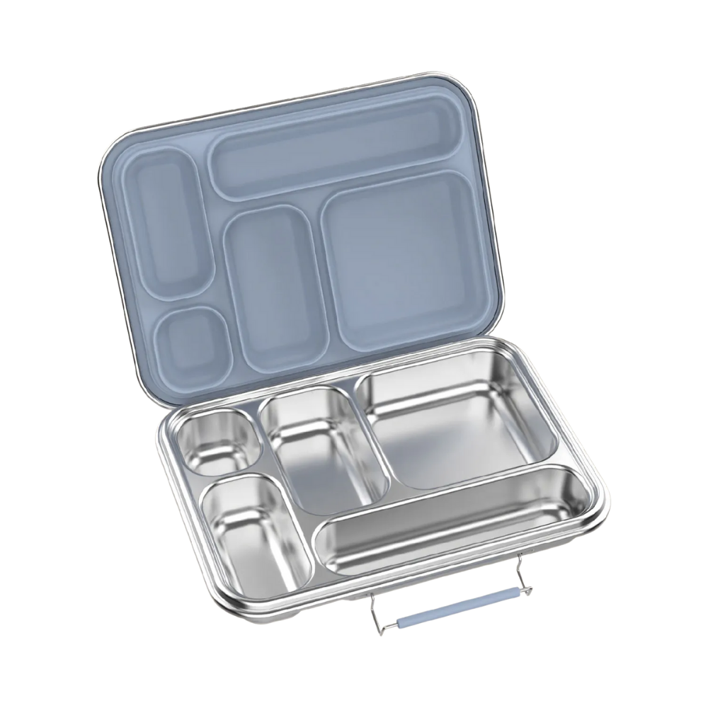 Ever Eco Stainless Steel 5 Compartment Bento Lunch Box Cove