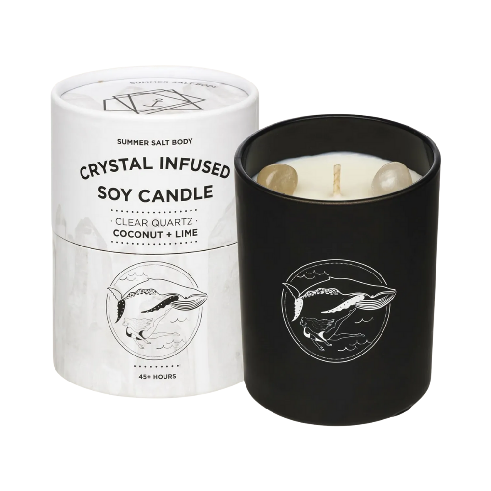Summer Salt Body Crystal Infused Soy Candle