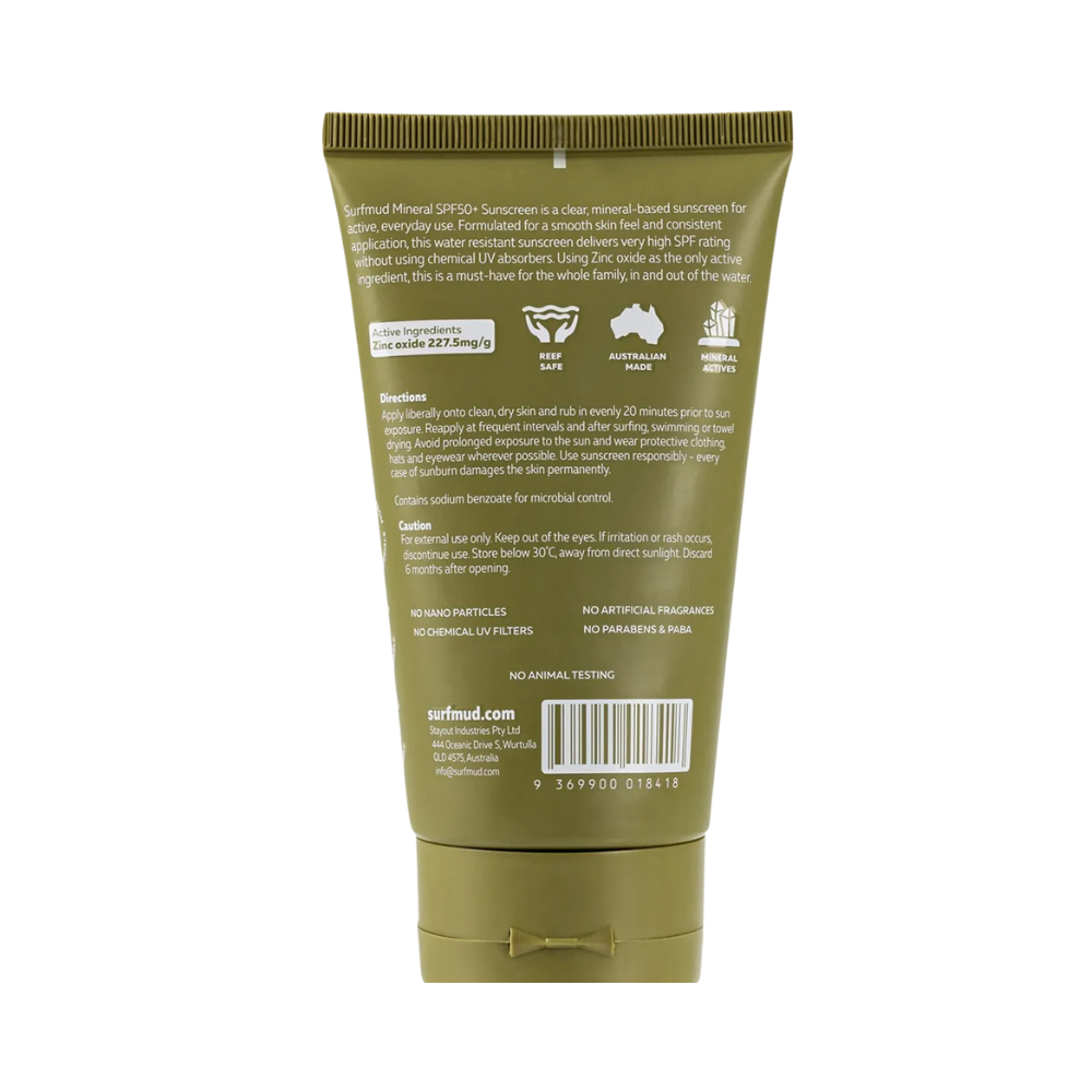 Surfmud Mineral Sunscreen SPF 50+ 125g