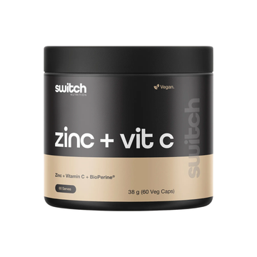 Switch Nutrition Zinc + Vitamin C 60 Capsules