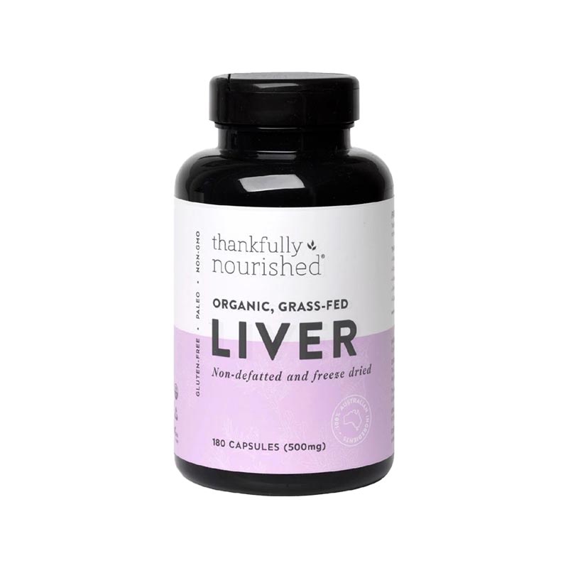 Thankfully Nourished Organic Australian Liver 180 Capsules