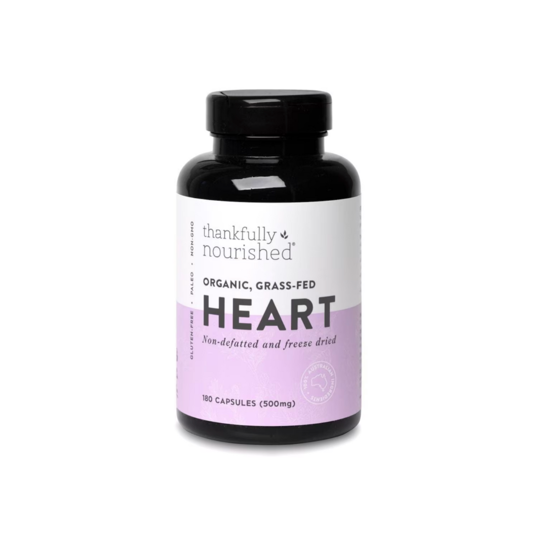 Thankfully Nourished Organic Heart 180 Capsules