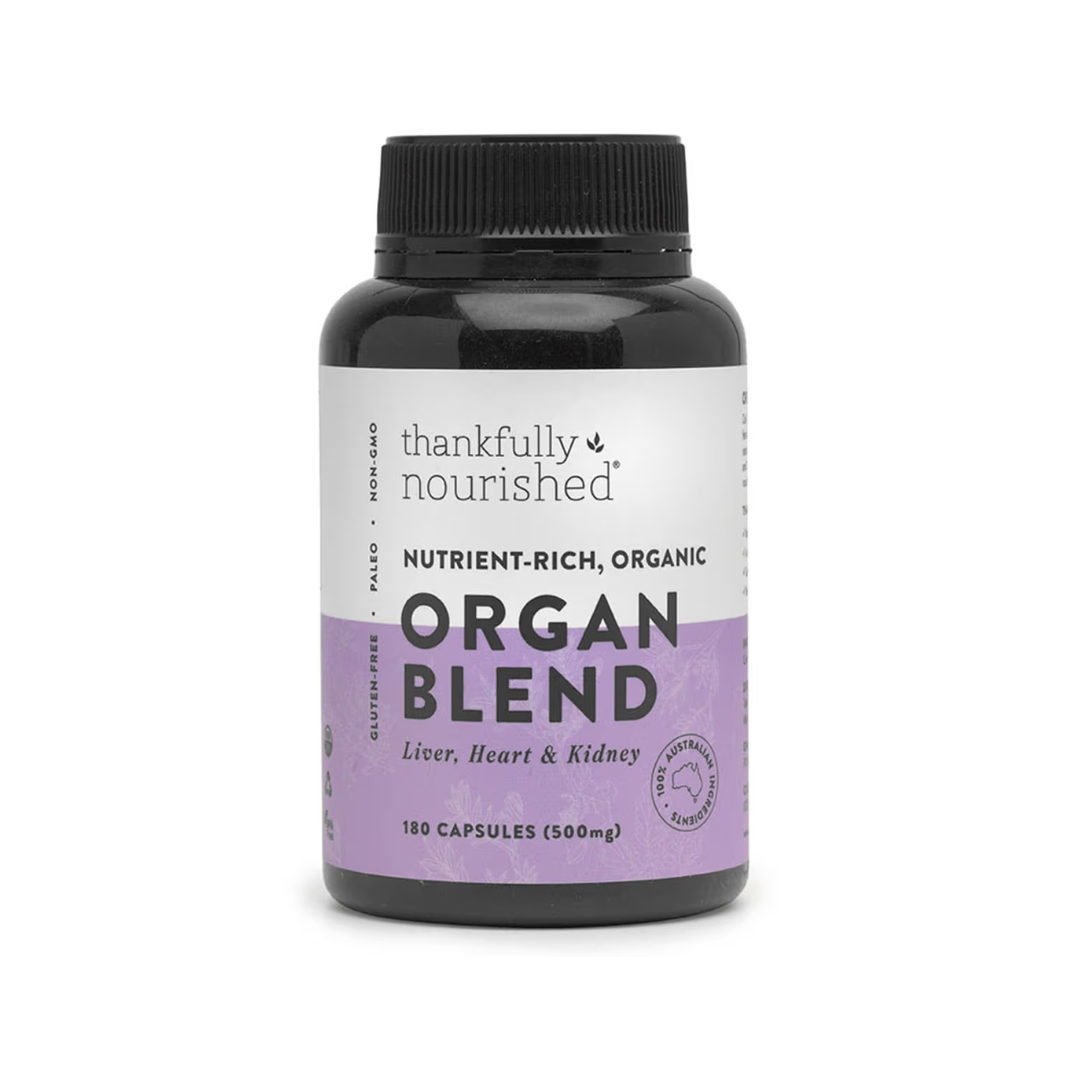 Thankfully Nourished Organic Organ Blend 180 Capsules