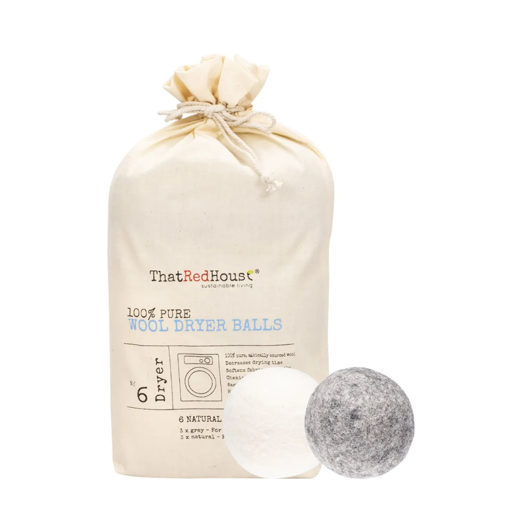 That Red House Wool Dryer Balls 100% Pure 6 Pack