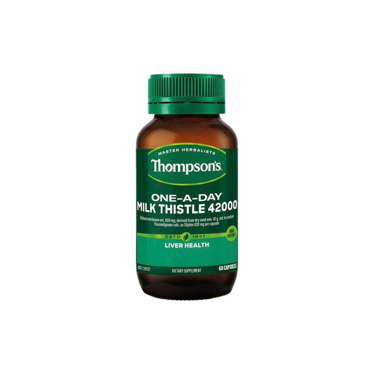 Thompson's One-A-Day Milk Thistle 42000 60 Capsules