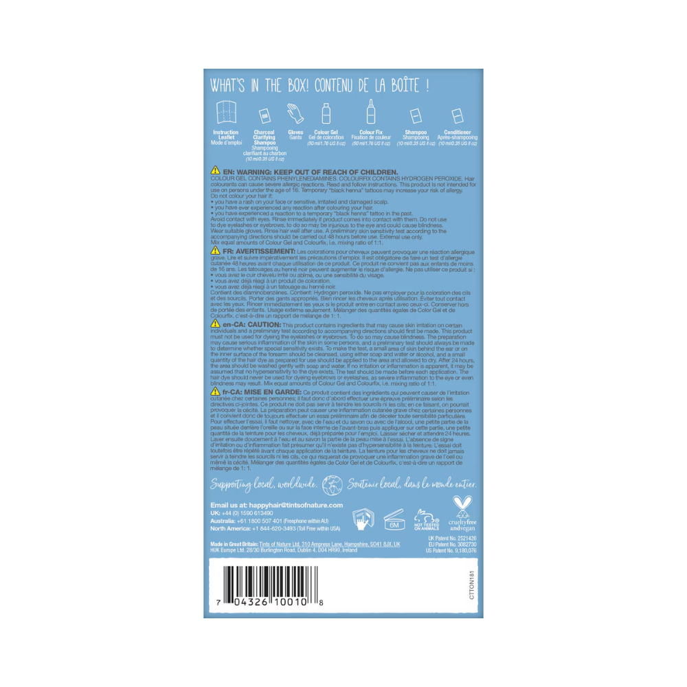 Tints of Nature 1N Natural Black Permanent Hair Colour 130ml