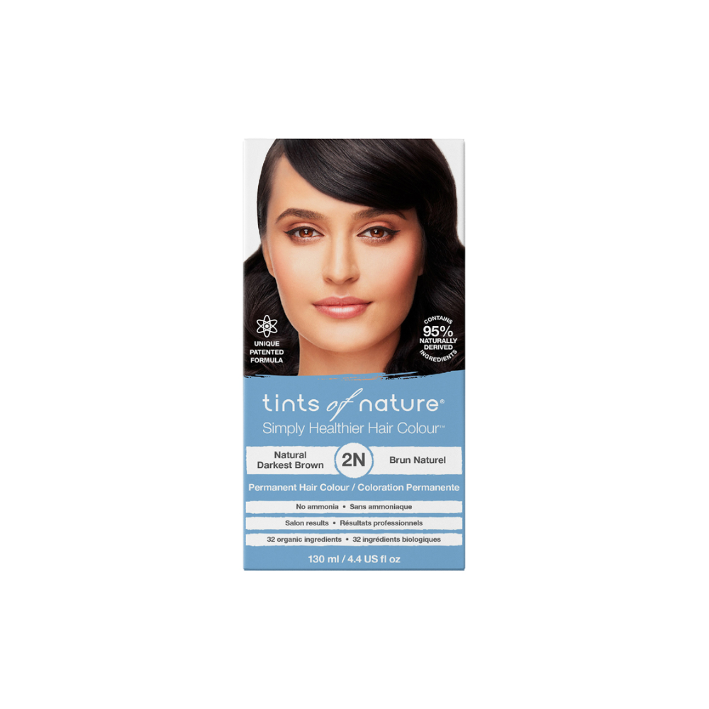 Tints of Nature 2N Natural Darkest Brown Permanent Hair Colour 130ml