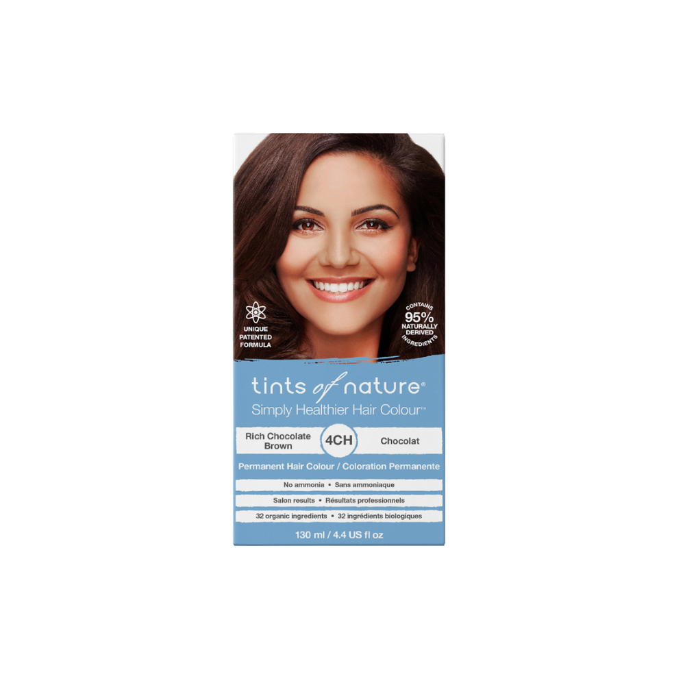 Tints of Nature 4CH Rich Chocolate Brown Permanent Hair Colour 130ml