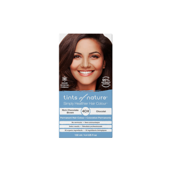 Tints of Nature 4CH Rich Chocolate Brown Permanent Hair Colour 130ml