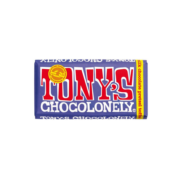 Tony's Chocolonely Dark Milk Pretzel Toffee 180g