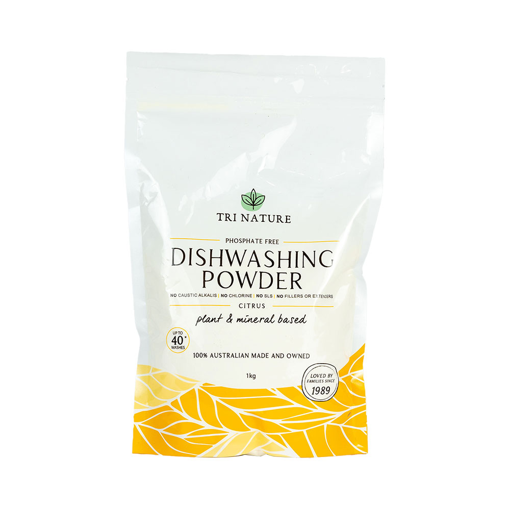 Tri Nature Citrus Dishwashing Powder Soft Pack 1kg product image
