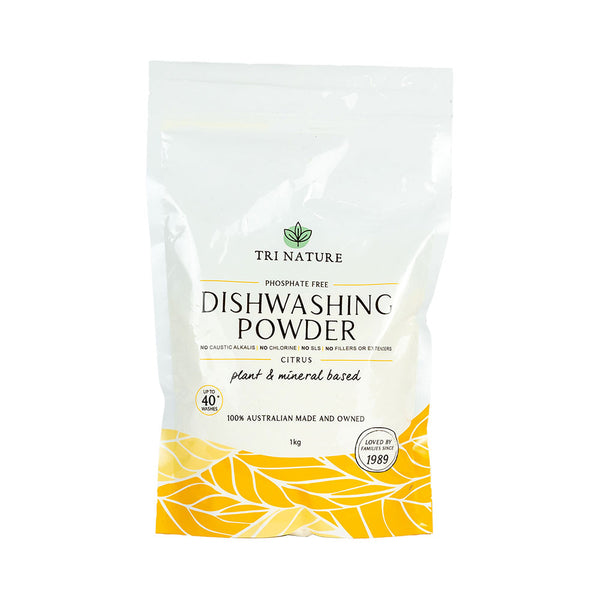 Tri Nature Citrus Dishwashing Powder Soft Pack 1kg