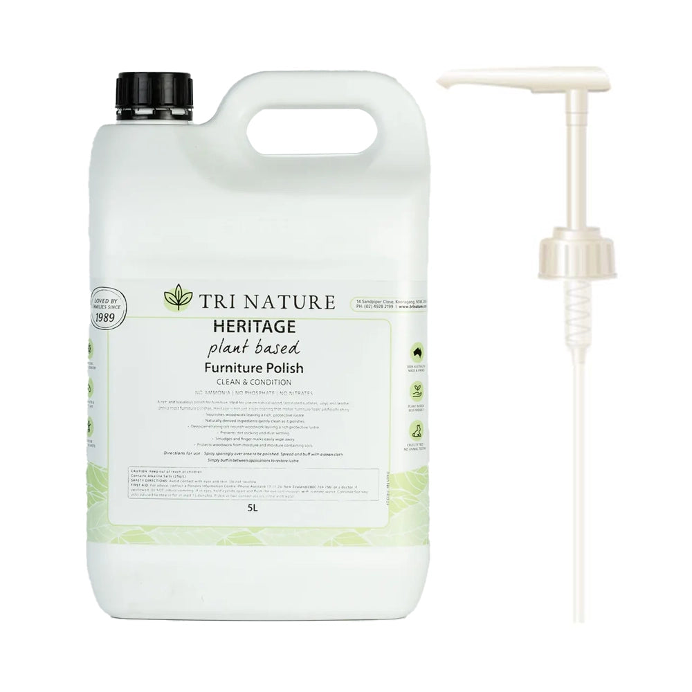 Tri Nature Heritage Furniture Polish with pump 5L product image