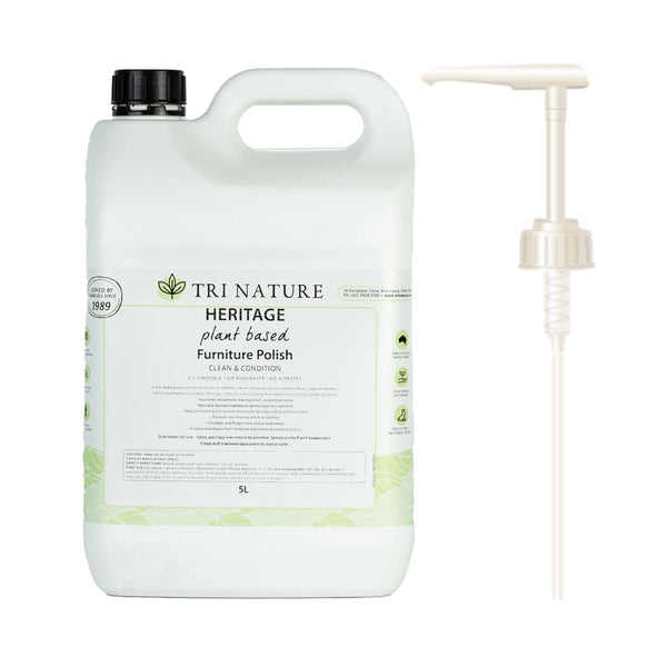 Tri Nature Heritage Furniture Polish with pump 5L