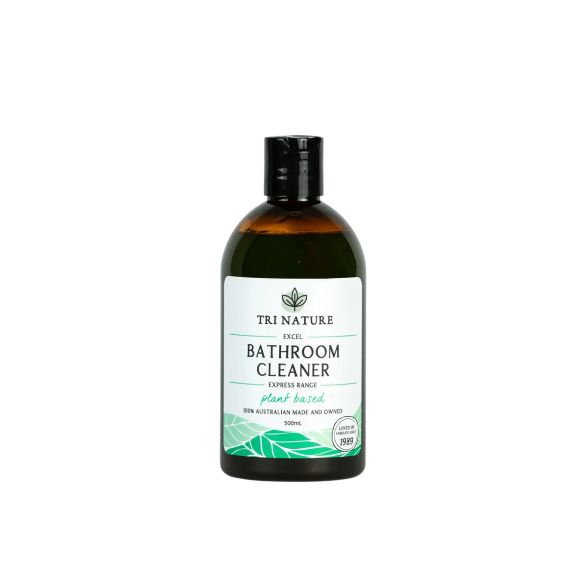 Tri Nature Excel Spearmint Bathroom Cleaner 500ml bottle, plant-based formula for a fresh bathroom.