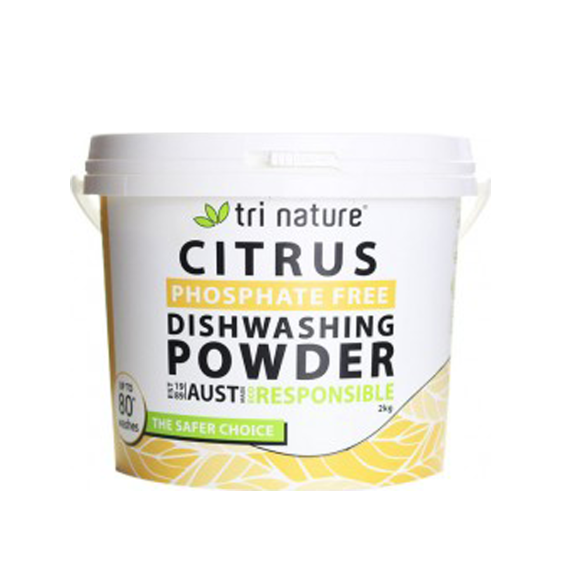 Tri Nature Citrus Dishwashing Powder Bucket 2kg product image