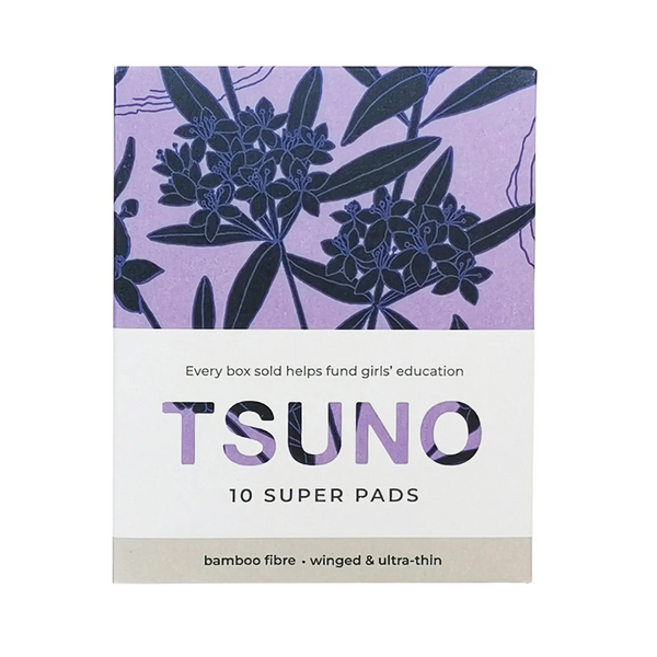 Tsuno Natural Bamboo Pads Super Winged & Ultra Thin 10 Pack