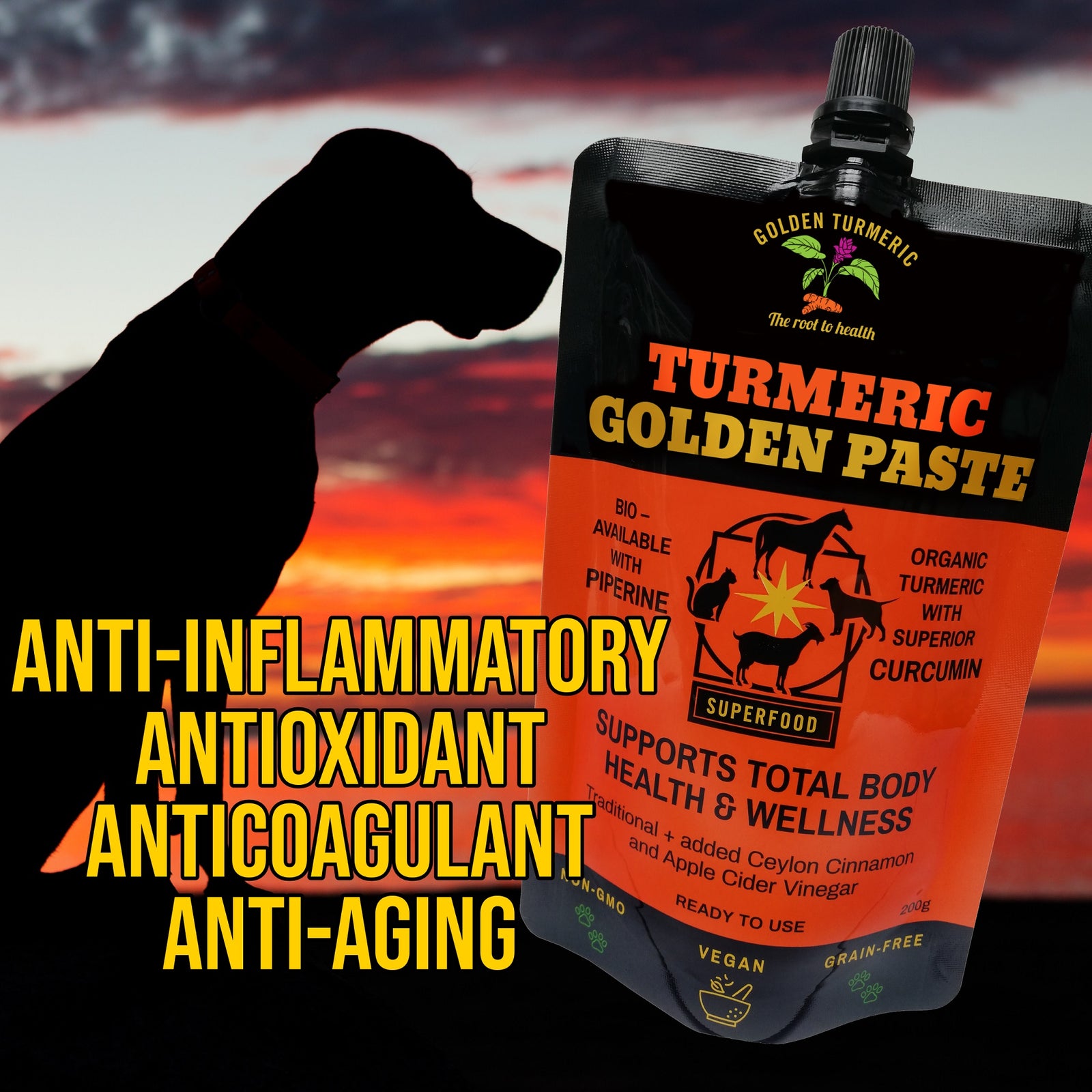 Golden Turmeric Golden Paste for Pets 200g