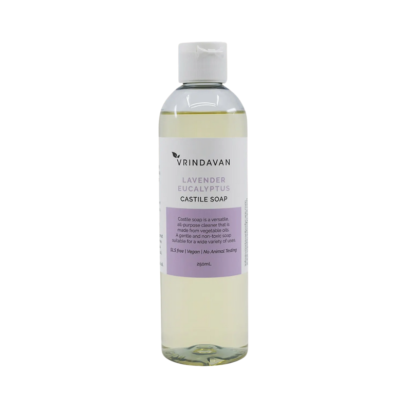 Vrindavan Castile Soap Lavender & Eucalyptus 250ml