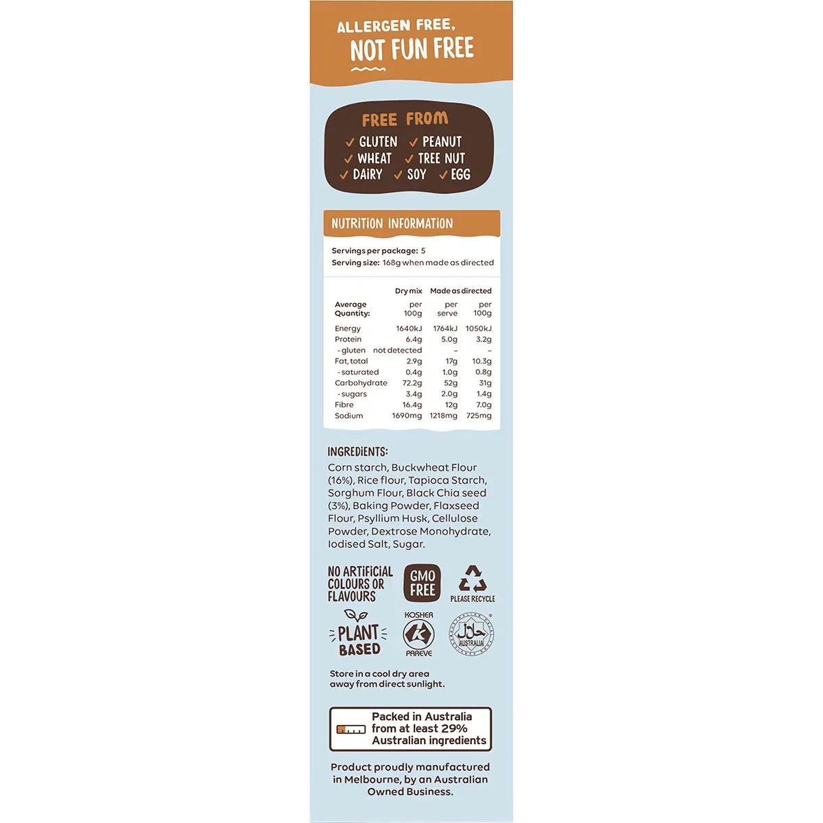 Well & Good Buckwheat & Chia Bread Mix 360g