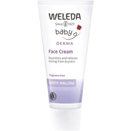 Weleda Baby Derma White Mallow Facial Cream 50ml — face cream tube front