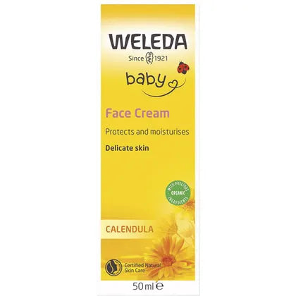 Weleda Calendula Face Cream Baby 50ml — face cream carton front