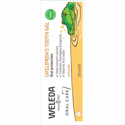 Weleda Children's Tooth Gel 50ml — tooth gel carton side