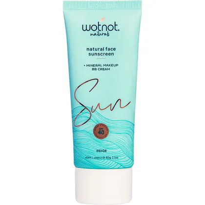 Wotnot Natural Face Sunscreen 40 SPF Beige BB Cream 60g