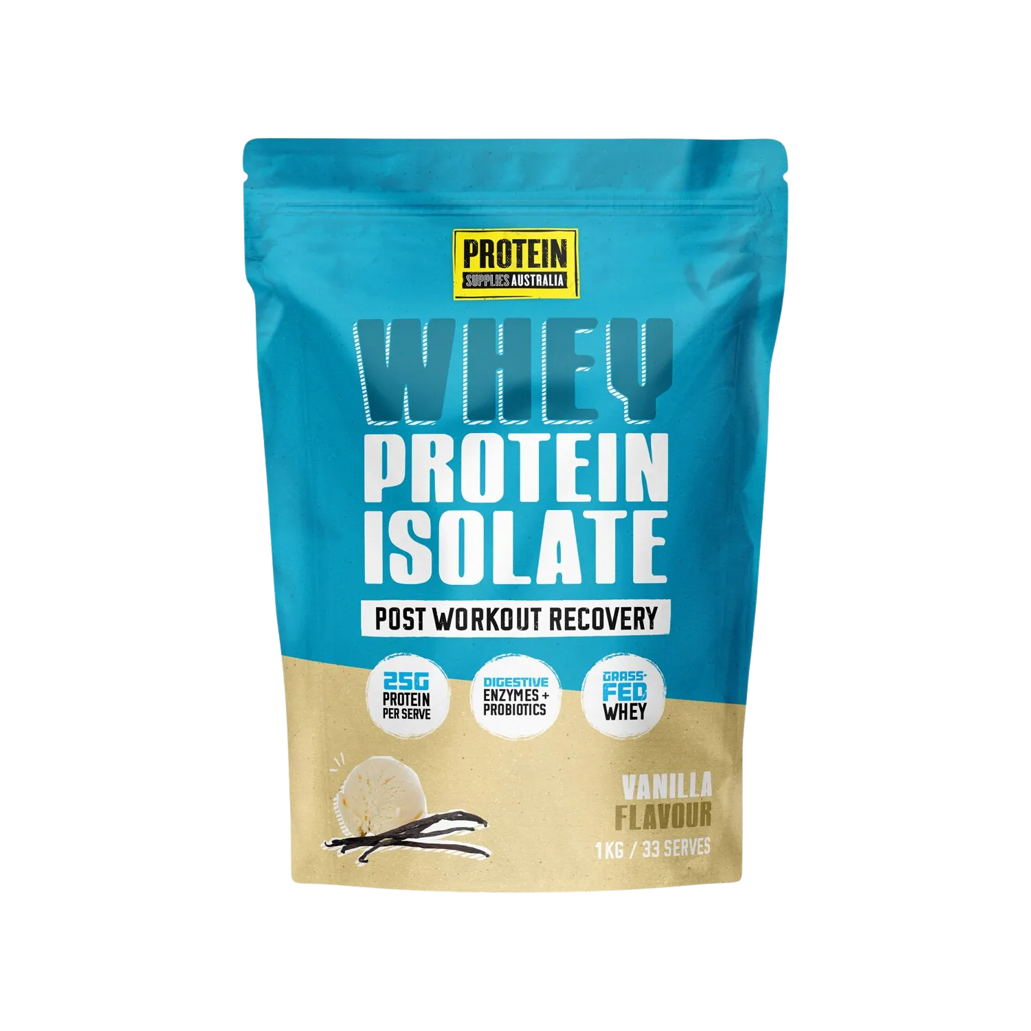 Protein Supplies Australia WPI Whey Protein Isolate 1kg