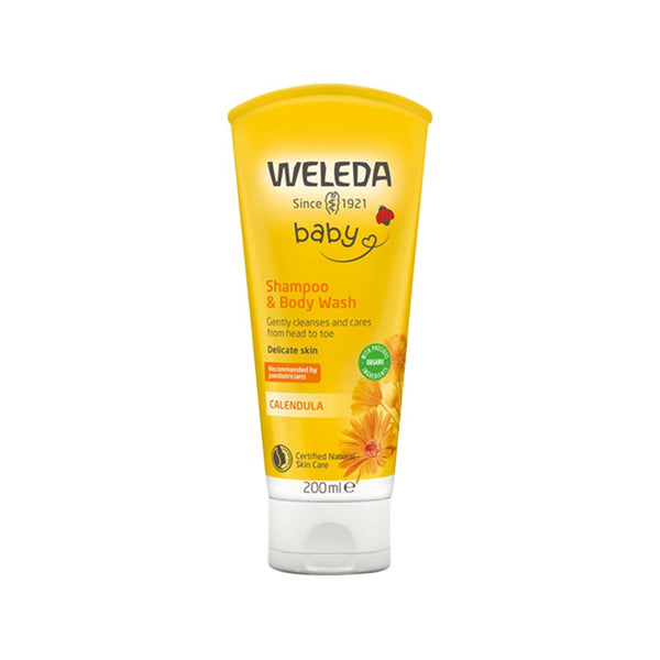 Weleda Baby Organic Shampoo & Body Wash Calendula 200ml