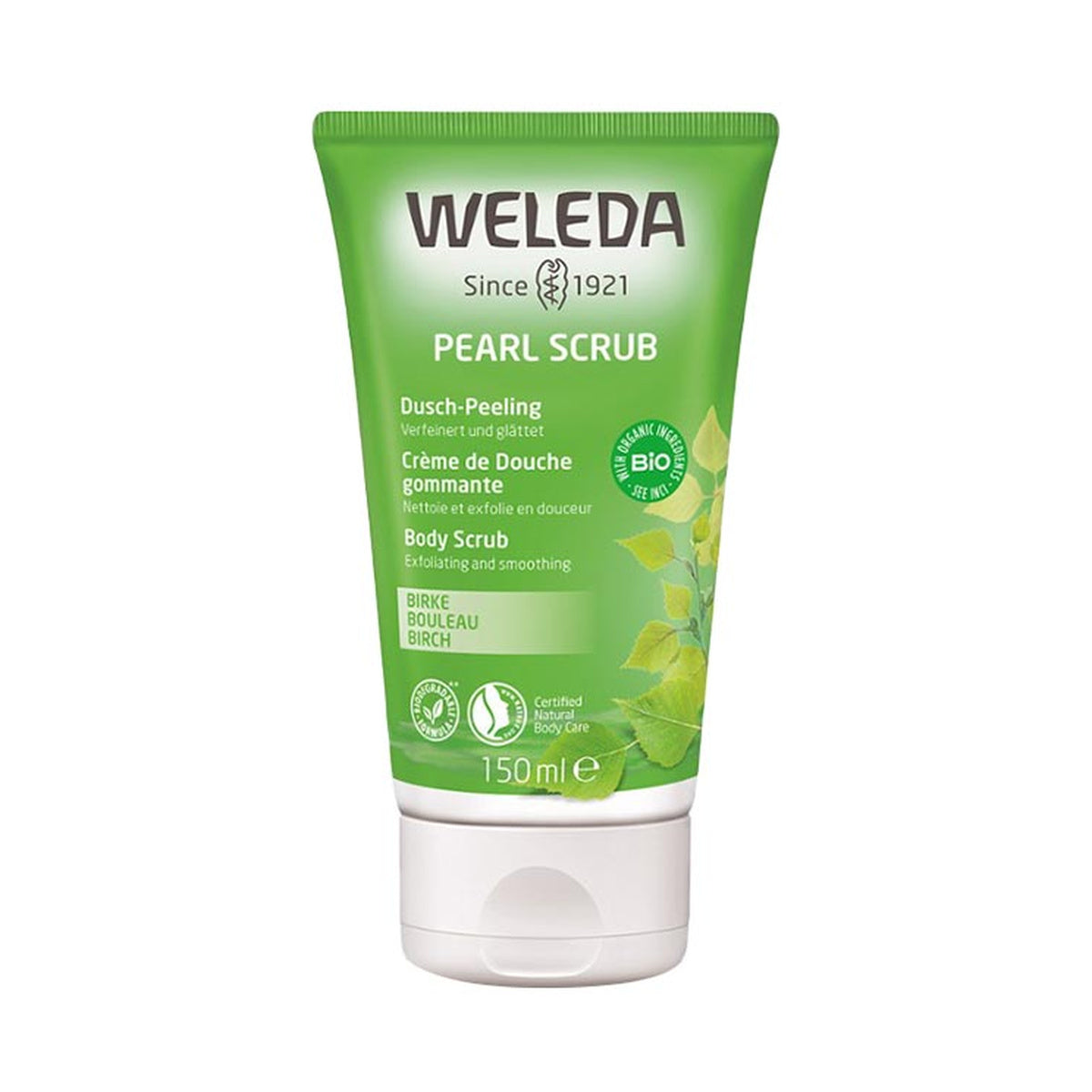 Weleda Organic Pearl Scrub Body Scrub 150ml product packshot