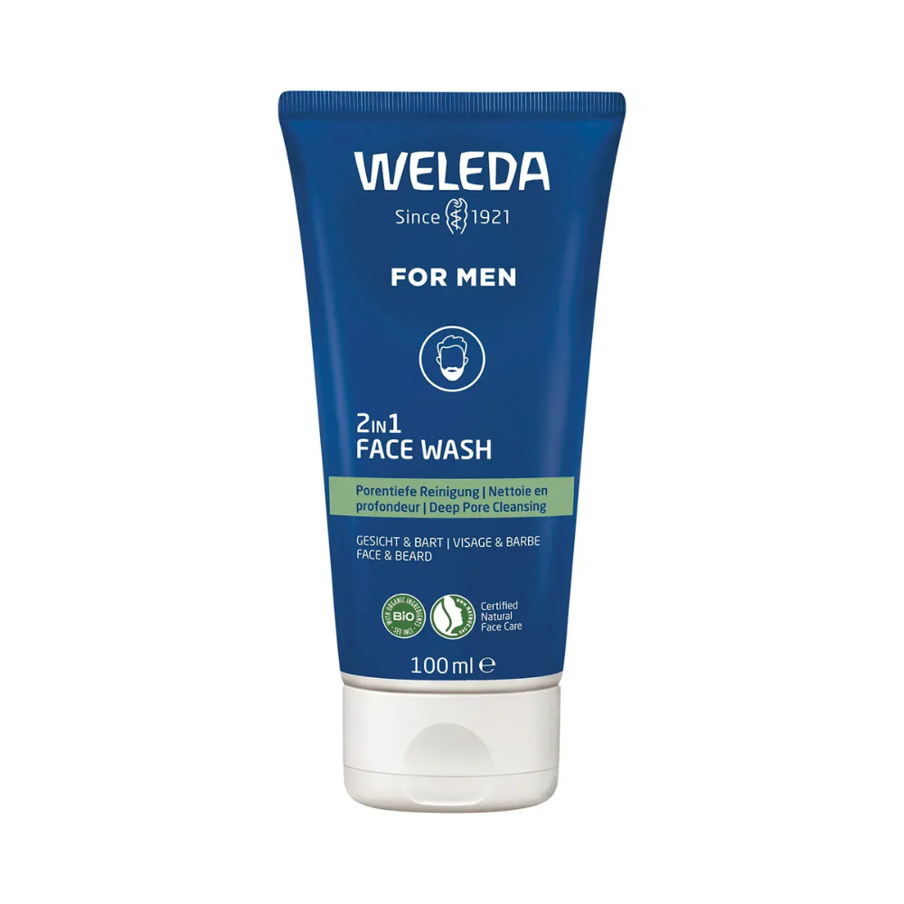 Weleda for Men 2 in 1 Face Wash 100ml