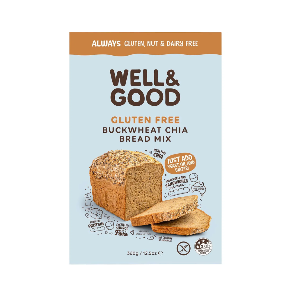 Well & Good Buckwheat & Chia Bread Mix 360g