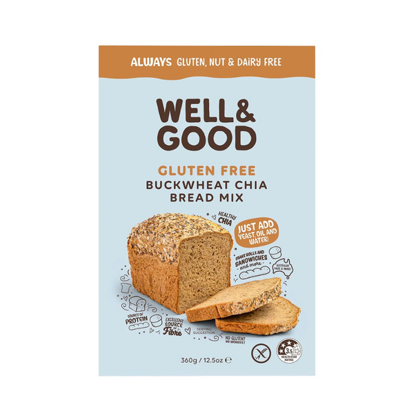 Well & Good Buckwheat & Chia Bread Mix 360g