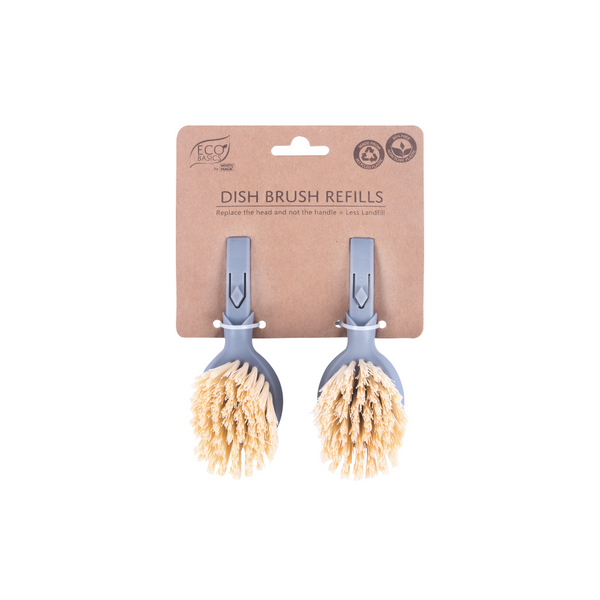 White Magic Eco Basics Dish Brush Refills 2 Pack