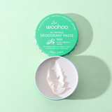 Woohoo Wild Natural Deodorant Paste – paste texture and application