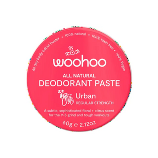 Woohoo Body Deodorant Paste Tin Urban Regular Strength 60g