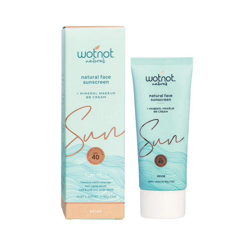 Wotnot Natural Face Sunscreen 40 SPF Beige BB Cream 60g