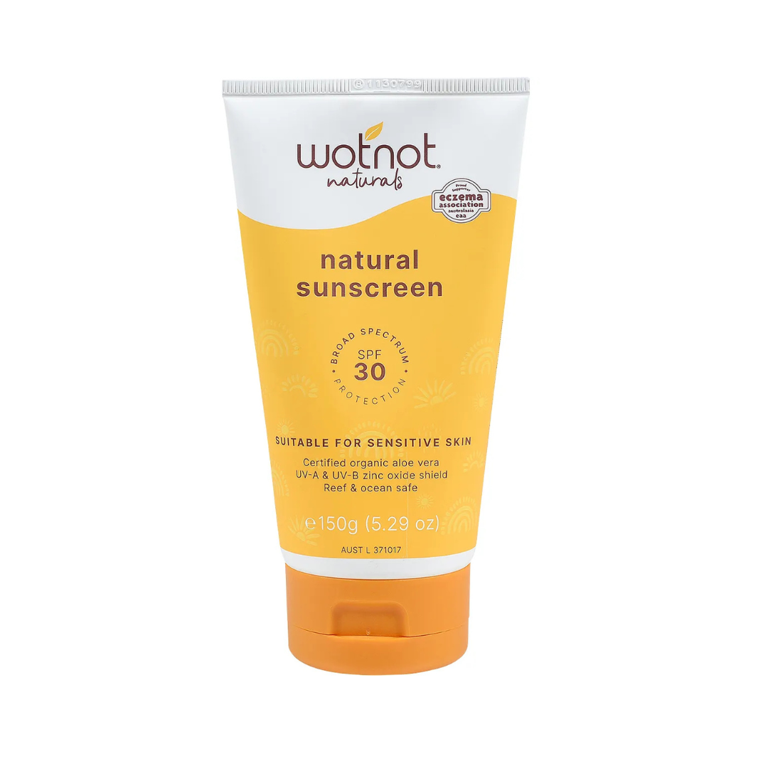 Wotnot Natural Sunscreen SPF 30 Suitable For Sensitive Skin 150g