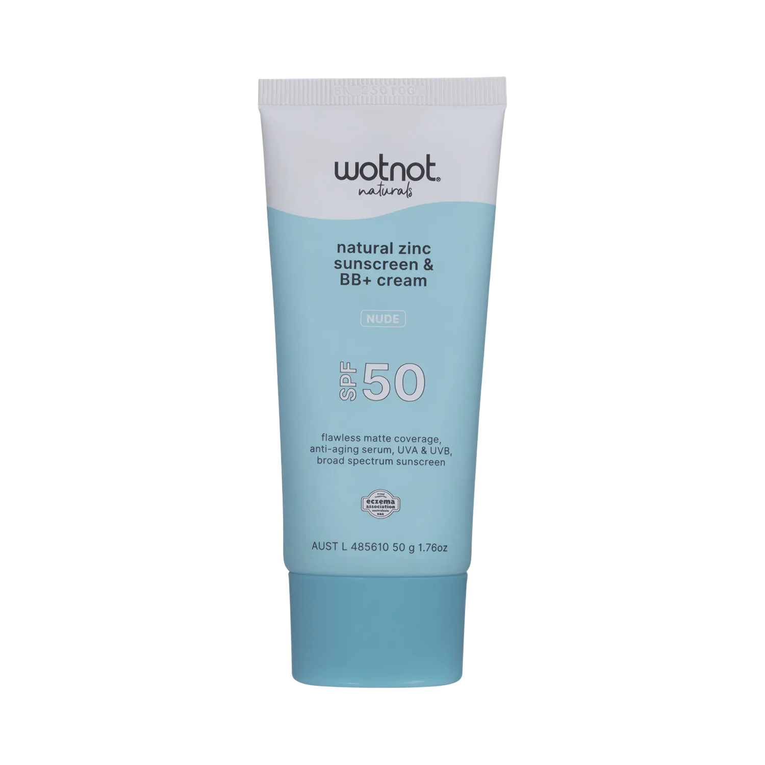 Wotnot Natural Zinc Sunscreen & BB+ Cream SPF 50 Nude 50g