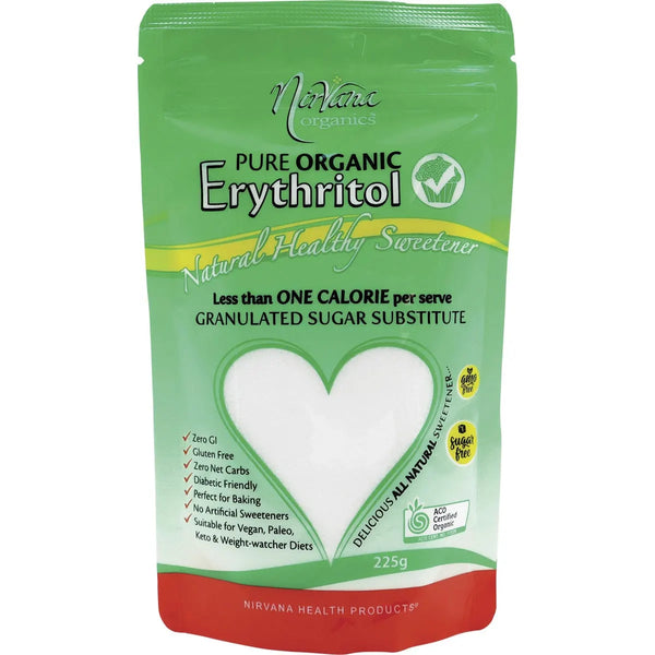 Nirvana Organics Erythritol Organic Pouch 225g