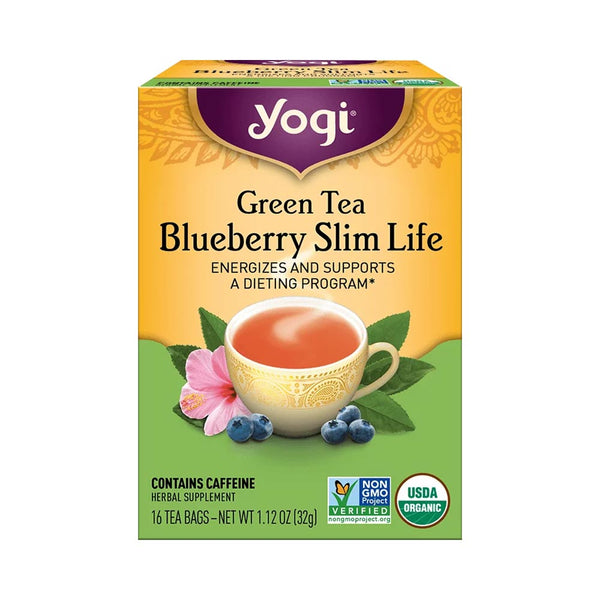 Yogi Tea Herbal Tea Bags Blueberry Slim Life 16 Tea Bags