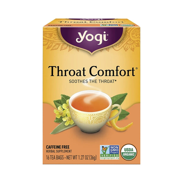 Yogi Tea Herbal Tea Bags Throat Comfort 16 Tea Bags